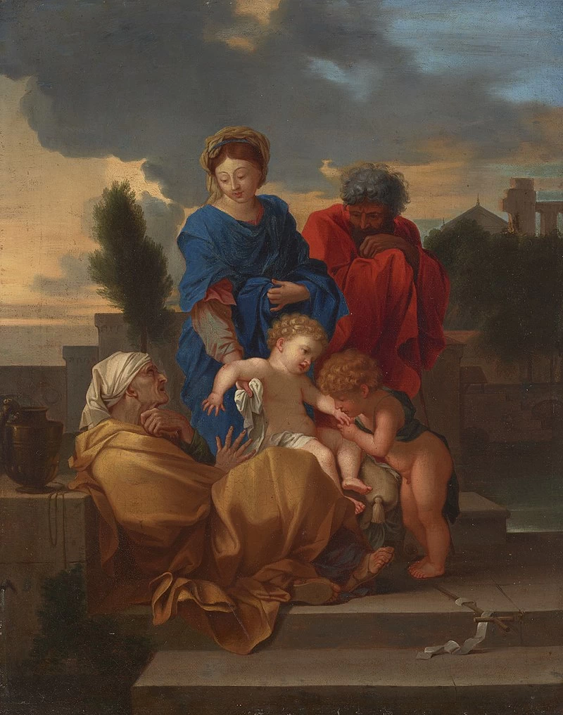 La Sacra Famiglia con Elisabetta e Giovannino
